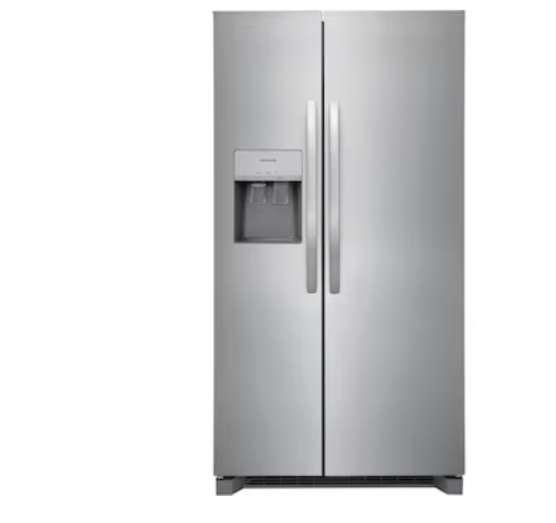 Photo 1 of Frigidaire 25.6-cu ft Side-by-Side Refrigerator with Ice Maker (Fingerprint Resistant Stainless Steel) ENERGY 