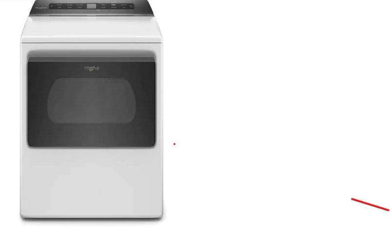 Photo 1 of Whirlpool 7.4 cu. ft. White Front Load Electric Dryer with AccuDry System