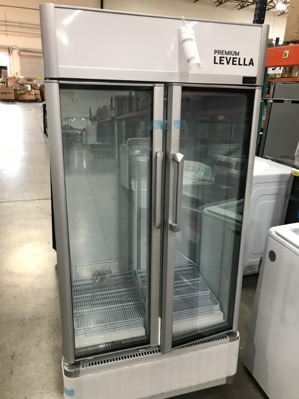 Photo 1 of Premium Levella 16-cu ft 2-Door Merchandiser Commercial Refrigerator (Silver)