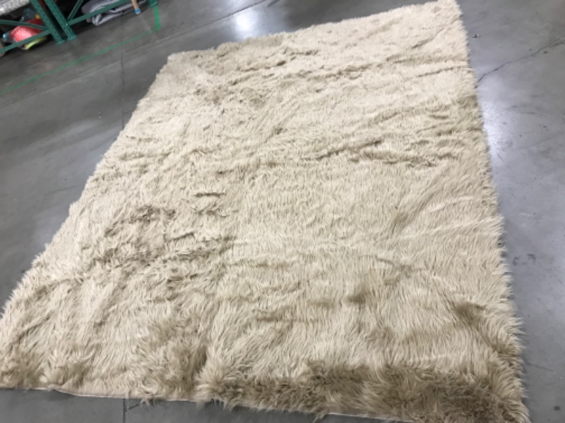 Photo 1 of 8' x 10' Faux Furry Rug