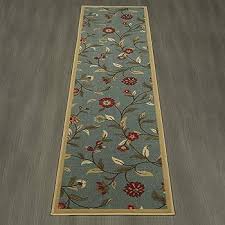 Photo 1 of 2'8" x 9'9" Ottomanson Ottohome Collection Non-Slip Rubberback Floral Leaves Design 2x7 Indoor Runner Rug