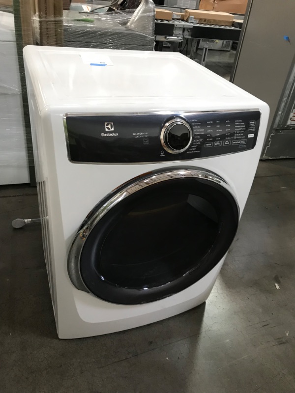Photo 3 of ***FOR PARTS - NONFUNCTIONAL - DENTED - SCRATCHED - SEE NOTES***
Electrolux 8-cu ft Stackable Steam Cycle Electric Dryer (White) ENERGY STAR