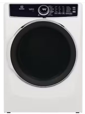 Photo 1 of ***FOR PARTS - NONFUNCTIONAL - DENTED - SCRATCHED - SEE NOTES***
Electrolux 8-cu ft Stackable Steam Cycle Electric Dryer (White) ENERGY STAR