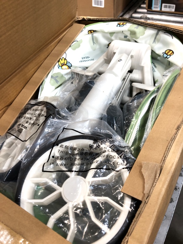 Photo 1 of Lightweight Travel Stroller - Compact Travel Stroller for Airplane, One Hand Easy Fold, Adjustable Handles and Backrest/Footrest, Colour (Green)