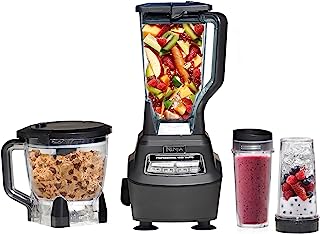 Photo 1 of (PARTS ONLY)Ninja BL770 Mega Kitchen System, 1500W, 4 Functions for Smoothies, Processing, Dough, Drinks & More, with 72-oz.* Blender Pitcher, 64-oz. Processor Bowl, (2) 16-oz. To-Go Cups & (2) Lids, Black
