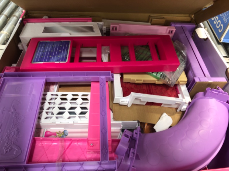 Photo 3 of Barbie Dreamhouse, Doll House Playset with 70+ Accessories Including Transforming Furniture, Elevator, Slide, Lights & Sounds Wheelchair Accessible Elevator