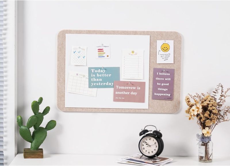Photo 1 of 20 PACK  ----Afumazi Large Felt Pin Board Rounded Corner Wall Bulletin Board, Self-Adhesive Photo Picture Display Board for Office Home SchoolAfumazi Large Felt Pin Board Rounded Corner Wall Bulletin Board, Self-Adhesive Photo Picture Display Board for Of