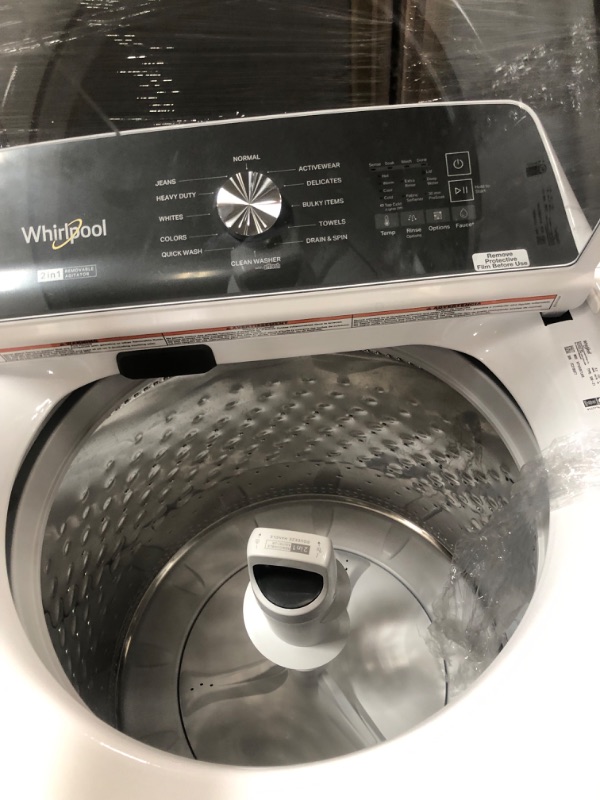 Photo 4 of Whirlpool 2 in 1 Removable Agitator 4.7-cu ft High Efficiency Impeller and Agitator Top-Load Washer 