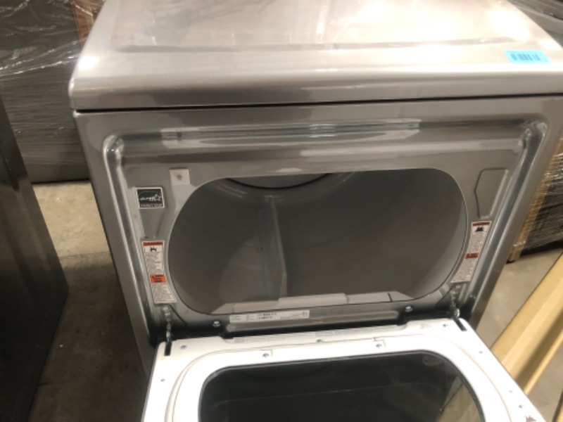 Photo 2 of Whirlpool Smart Capable 7.4-cu ft Steam Cycle Smart Electric Dryer (Chrome Shadow) ENERGY STAR