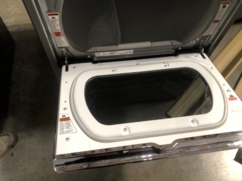 Photo 6 of Whirlpool Smart Capable 7.4-cu ft Steam Cycle Smart Electric Dryer (Chrome Shadow) ENERGY STAR