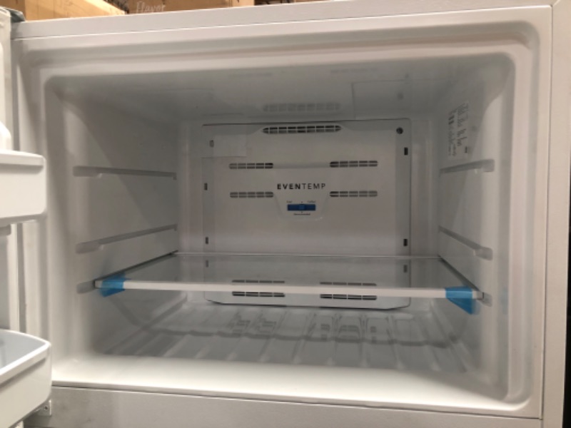 Photo 4 of Frigidaire Garage-Ready 18.3-cu ft 30-in Top-Freezer Refrigerator (White)