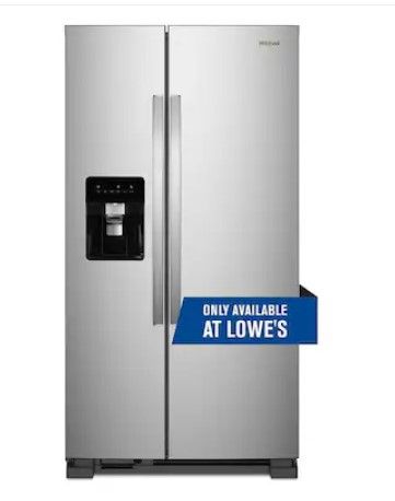 Photo 1 of Whirlpool 24.6-cu ft Side-by-Side Refrigerator with Ice Maker (Fingerprint Resistant Stainless Steel)