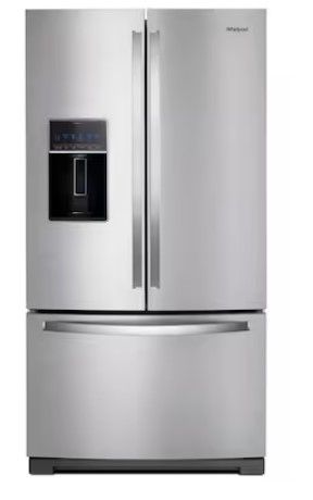 Photo 1 of Whirlpool 26.8-cu ft French Door Refrigerator with Dual Ice Maker (Fingerprint Resistant Stainless Steel) ENERGY STAR