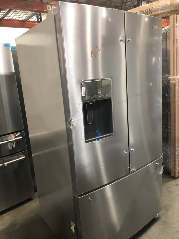 Photo 2 of Whirlpool 26.8-cu ft French Door Refrigerator with Dual Ice Maker (Fingerprint Resistant Stainless Steel) ENERGY STAR