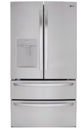 Photo 1 of LG External Water DIspenser 28.6-cu ft 4-Door French Door Refrigerator with Ice Maker (Stainless Steel) ENERGY STAR