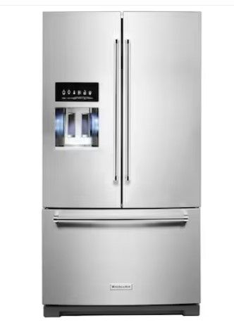 Photo 1 of KitchenAid 27-cu ft French Door Refrigerator with Ice Maker (Stainless Steel with Printshield Finish) ENERGY STAR