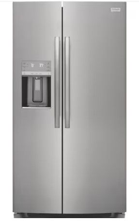 Photo 1 of Frigidaire Gallery 25.6-cu ft Side-by-Side Refrigerator with Ice Maker (Fingerprint Resistant Stainless Steel) ENERGY STAR