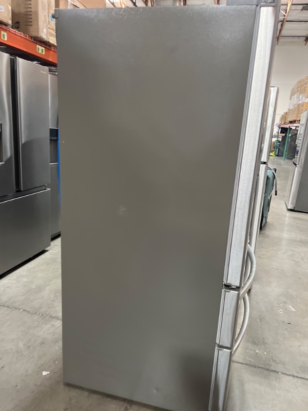 Photo 9 of 28 cu. ft. 4-Door French Door Smart Refrigerator with Ice and Water Dispenser in PrintProof Stainless Steel
