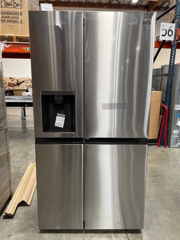 Photo 2 of LG Door in Door 27.12-cu ft Side-by-Side Refrigerator with Ice Maker (Printproof Stainless Steel)