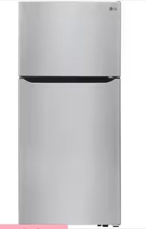 Photo 1 of LG 20.2-cu ft Top-Freezer Refrigerator (Stainless Steel) ENERGY STAR