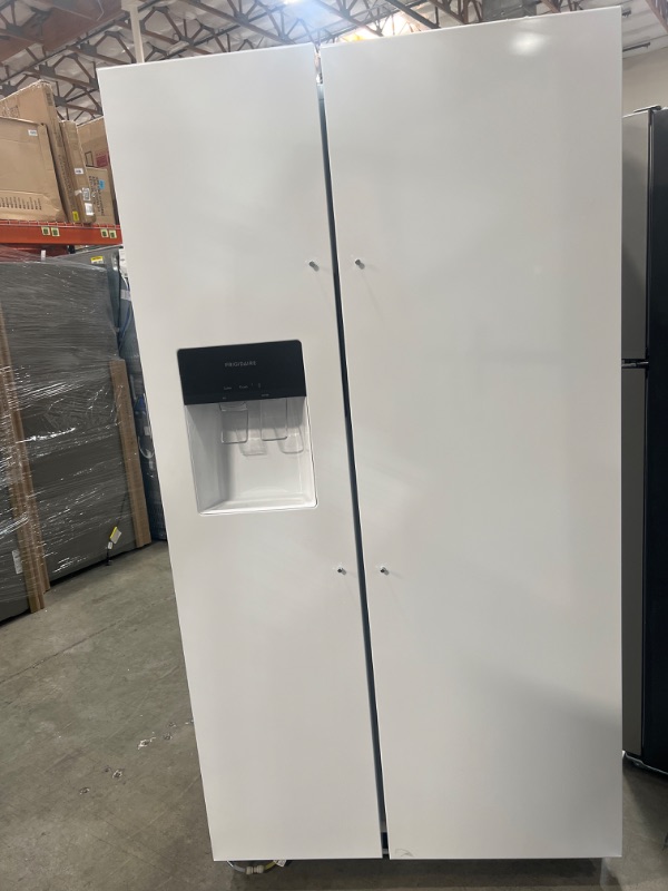 Photo 2 of Frigidaire 25.6-cu ft Side-by-Side Refrigerator with Ice Maker (White) ENERGY STAR
Item #5122791

Model #FRSS2623AW
