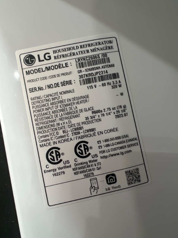 Photo 4 of LG Counter Depth MAX Mirror InstaView 4 Types of Ice 25.5-cu ft Counter-depth Smart French Door Refrigerator with Dual Ice Maker and Door within Door (Fingerprint Resistant) ENERGY STAR