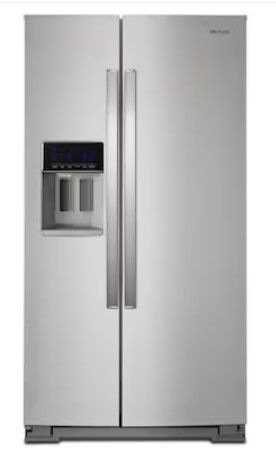 Photo 1 of Whirlpool 28.4-cu ft Side-by-Side Refrigerator with Ice Maker (Fingerprint Resistant Stainless Steel)