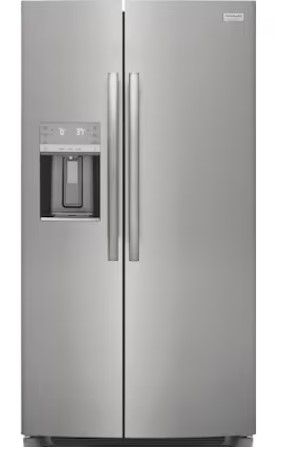 Photo 1 of Frigidaire Gallery 25.6-cu ft Side-by-Side Refrigerator with Ice Maker (Fingerprint Resistant Stainless Steel) ENERGY STAR