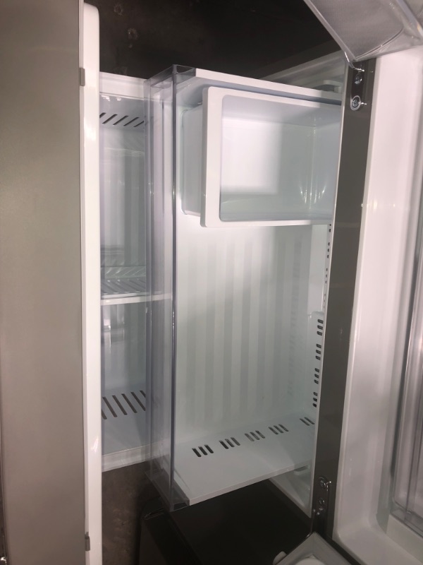 Photo 1 of LG Counter-Depth MAX 26.5-cu ft Counter-depth Smart French Door Refrigerator with Ice Maker (Stainless Steel) ENERGY STAR