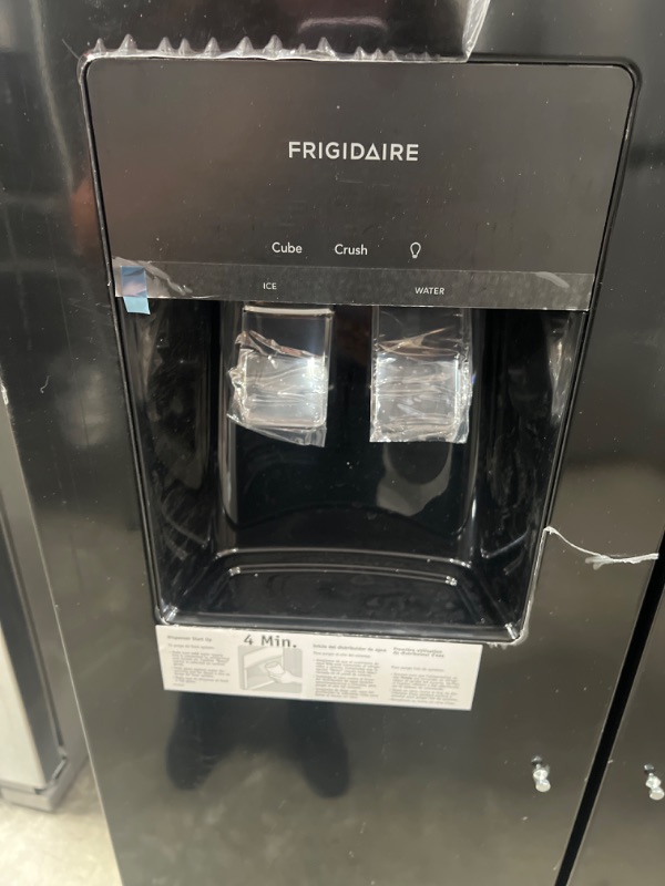 Photo 9 of Frigidaire 25.6-cu ft Side-by-Side Refrigerator with Ice Maker (Black) ENERGY STAR