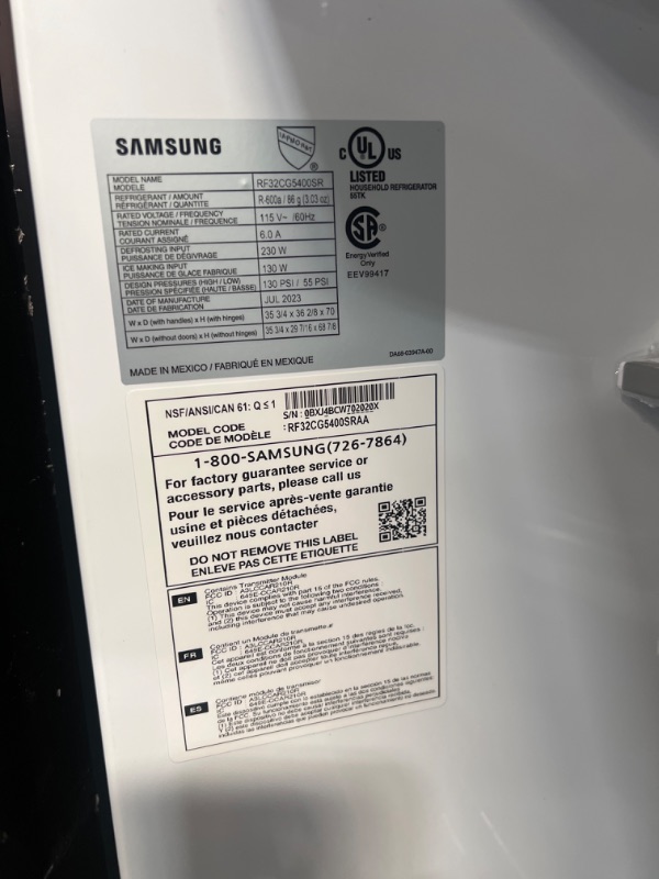 Photo 6 of Samsung Mega Capacity 30.5-cu ft Smart French Door Refrigerator with Dual Ice Maker (Fingerprint Resistant Stainless Steel) ENERGY STAR