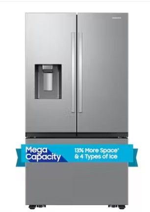 Photo 1 of Samsung Mega Capacity 30.5-cu ft Smart French Door Refrigerator with Dual Ice Maker (Fingerprint Resistant Stainless Steel) ENERGY STAR