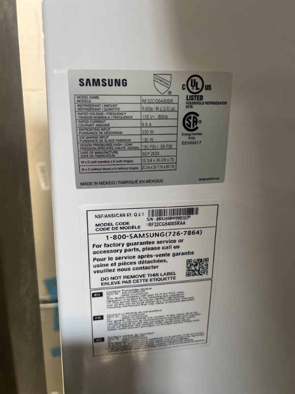 Photo 8 of Samsung Mega Capacity 30.5-cu ft Smart French Door Refrigerator with Dual Ice Maker (Fingerprint Resistant Stainless Steel) ENERGY STAR