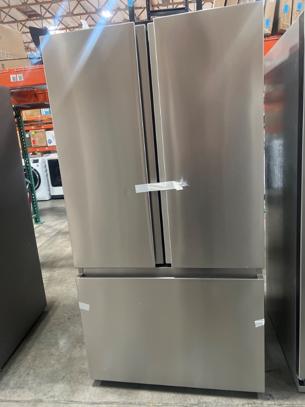 Photo 2 of Hisense 26.6-cu ft French Door Refrigerator with Ice Maker (Fingerprint Resistant Stainless Steel) ENERGY STAR