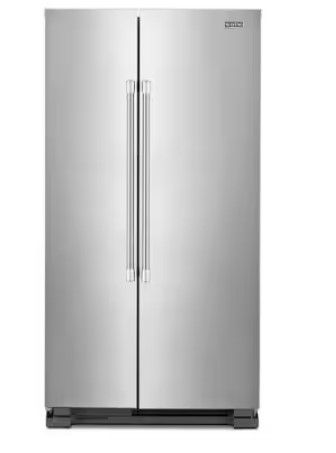 Photo 1 of Maytag 24.9-cu ft Side-by-Side Refrigerator (Fingerprint Resistant Stainless Steel)