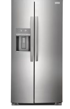 Photo 1 of Frigidaire Gallery 22.3-cu ft Counter-depth Side-by-Side Refrigerator with Ice Maker (Fingerprint Resistant Stainless Steel) ENERGY STAR