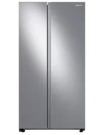 Photo 1 of Samsung 28-cu ft Smart Side-by-Side Refrigerator with Ice Maker (Fingerprint Resistant Stainless Steel)
