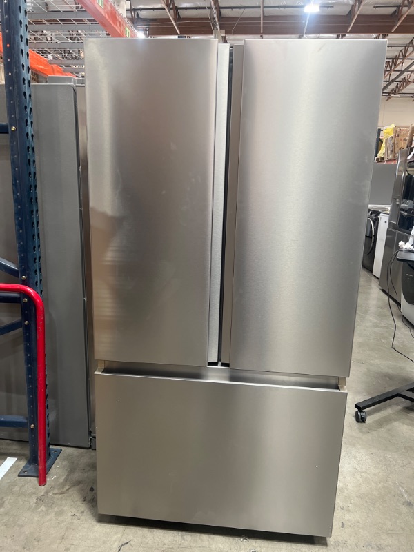 Photo 2 of Hisense 26.6-cu ft French Door Refrigerator with Ice Maker (Fingerprint Resistant Stainless Steel) ENERGY STAR