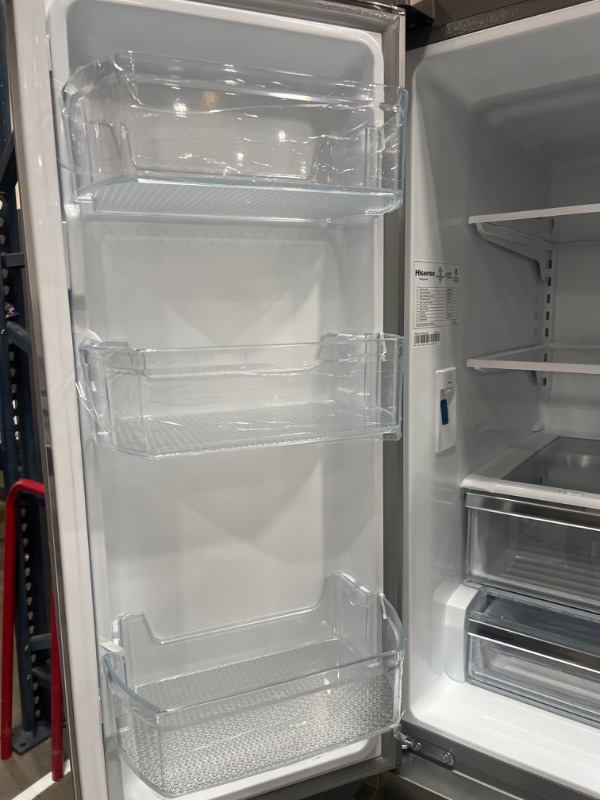 Photo 4 of Hisense 26.6-cu ft French Door Refrigerator with Ice Maker (Fingerprint Resistant Stainless Steel) ENERGY STAR