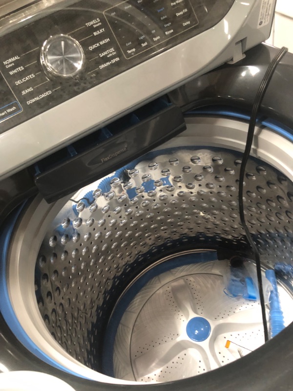 Photo 9 of GE Profile 5.4-cu ft High Efficiency Impeller Smart Top-Load Washer (Diamond Gray) ENERGY STAR