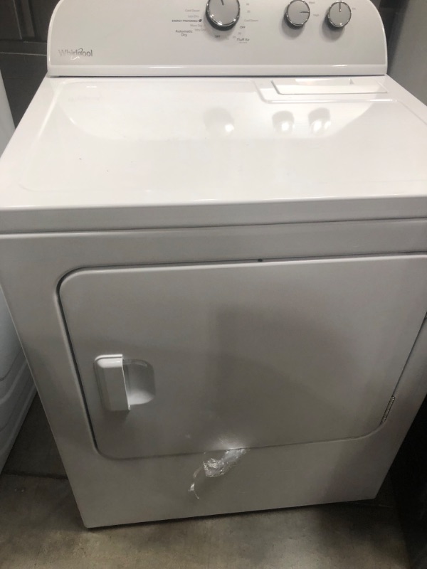 Photo 3 of Whirlpool 7-cu ft Electric Dryer (White)