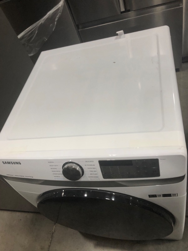 Photo 9 of Samsung 7.5-cu ft Stackable Steam Cycle Smart Electric Dryer (White)
