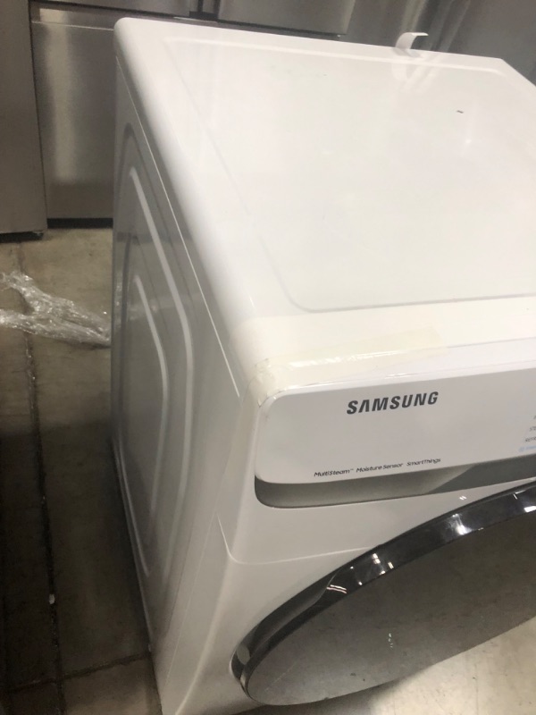 Photo 7 of Samsung 7.5-cu ft Stackable Steam Cycle Smart Electric Dryer (White)
