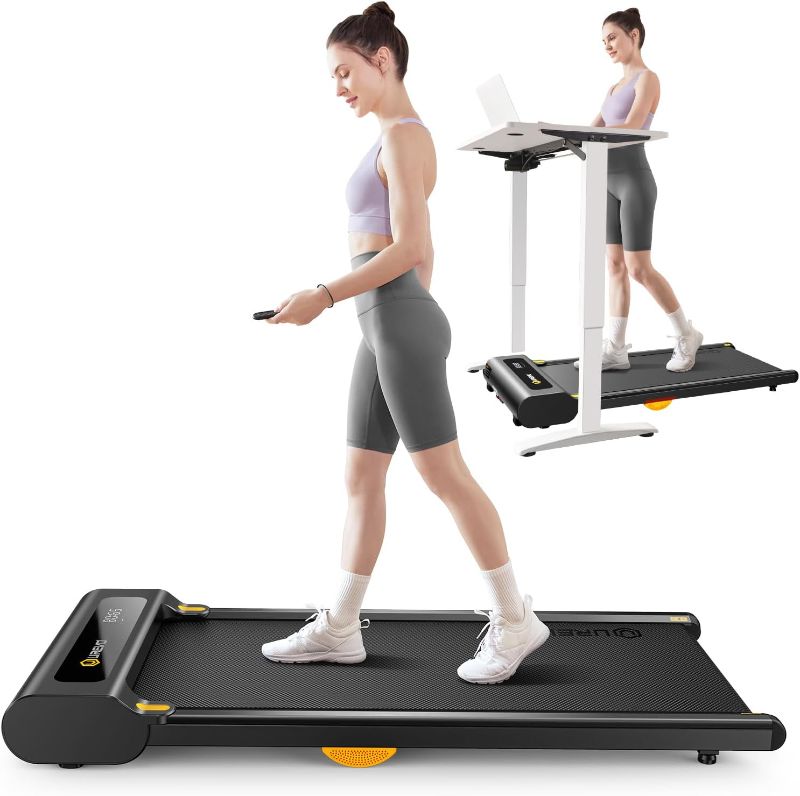 Photo 1 of UREVO Under Desk Treadmill, Walking Pad for Home/Office, Portable Walking Treadmill 2.25HP, Walking Jogging Machine with 265 lbs Weight Capacity Remote Control LED Display
