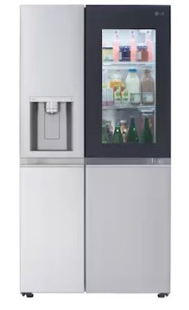 Photo 1 of LG InstaView Craft Ice 27.1-cu ft Smart Side-by-Side Refrigerator with Dual Ice Maker (Printproof Stainless Steel) ENERGY STAR