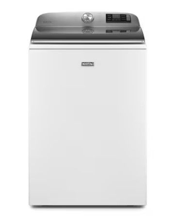 Photo 1 of Maytag Smart Capable 5.3-cu ft High Efficiency Impeller Smart Top-Load Washer (White) ENERGY STAR