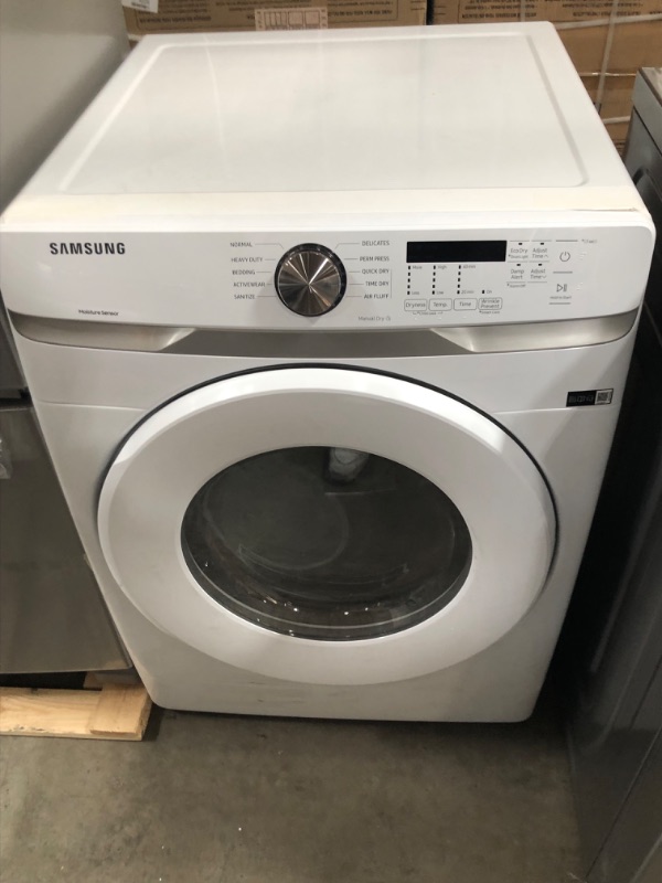 Photo 2 of Samsung 7.5-cu ft Stackable Electric Dryer (White)
