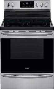 Photo 1 of Frigidaire - Gallery 5.7 Cu. Ft. Freestanding Electric Air Fry Range with Self and Steam Clean - Stainless Steel
