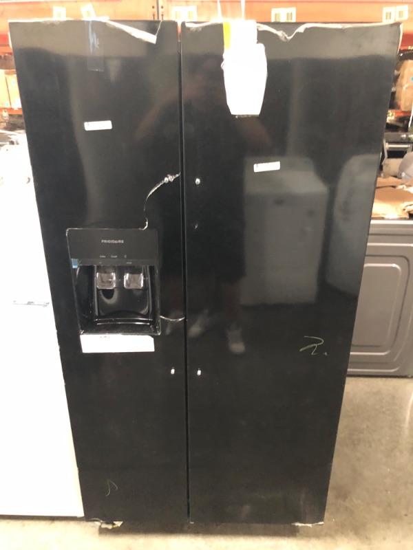 Photo 2 of Frigidaire 22.3-cu ft Side-by-Side Refrigerator with Ice Maker (Black) ENERGY STAR
