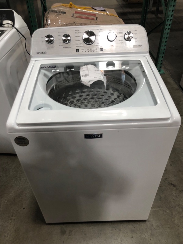 Photo 2 of Maytag 4.8-cu ft High Efficiency Impeller Top-Load Washer (White)